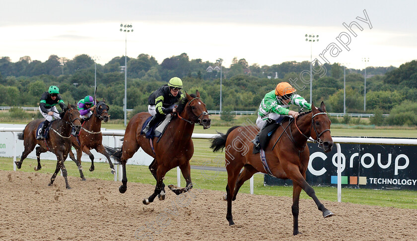 Distant-Chimes-0001 
 DISTANT CHIMES (Luke Morris) wins The Hellermanntyton Electric Center Handicap
Wolverhampton 17 Jul 2019 - Pic Steven Cargill / Racingfotos.com