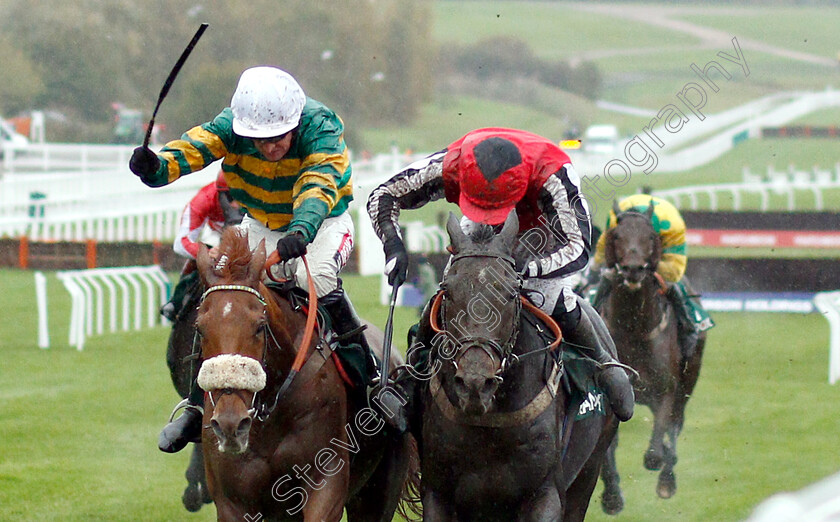 Modus-0001 
 MODUS (left, Barry Geraghty) beats DUKE OF NAVAN (right) in The Randox Health Handicap Chase
Cheltenham 27 Oct 2018 - Pic Steven Cargill / Racingfotos.com