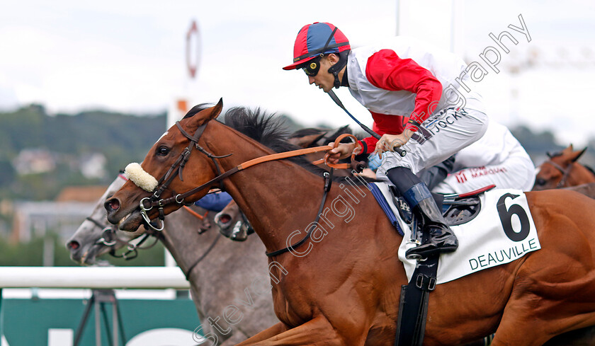 Engaliwe-0001 
 ENGALIWE (A Lemaitre) wins The Prix Minerve
Deauville 13 Aug 2023 - Pic Steven Cargill / Racingfotos.com