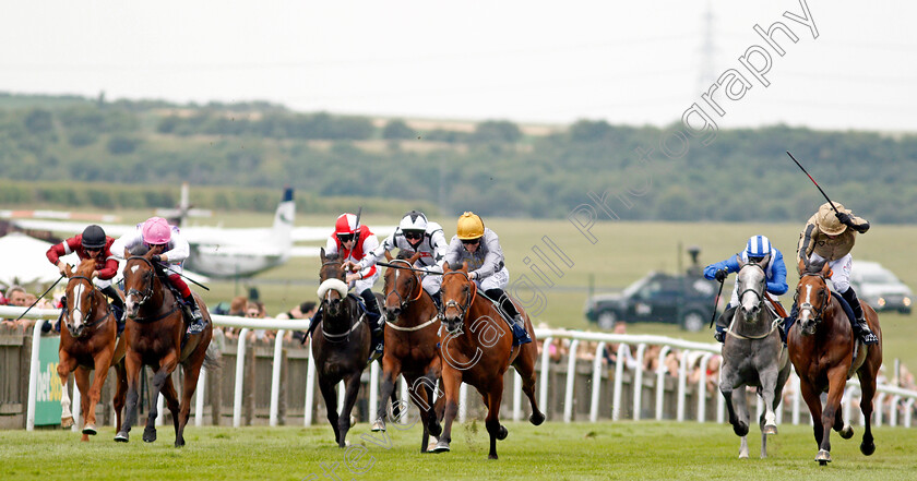 Lusail-0005 
 LUSAIL (centre, Pat Dobbs) wins The Tattersalls July Stakes
Newmarket 8 Jul 2021 - Pic Steven Cargill / Racingfotos.com