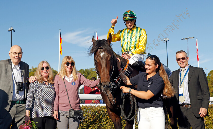 Twirling-Ghost-0005 
 TWIRLING GHOST (Jack Mitchell) winner of The Tattersalls Nickes Minneslopning
Bro Park, Sweden , 15 Sep 2024 - Pic Steven Cargill / Racingfotos.com