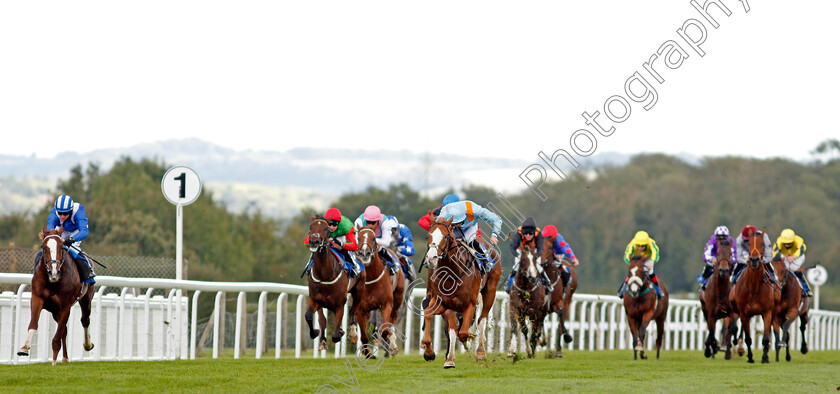 The-Rosstafarian-0002 
 THE ROSSTAFARIAN (centre, James Doyle) beats MOKTASAAB (left) in The PKF Francis Clark British EBF Novice Stakes Div2
Salisbury 1 Oct 2020 - Pic Steven Cargill / Racingfotos.com