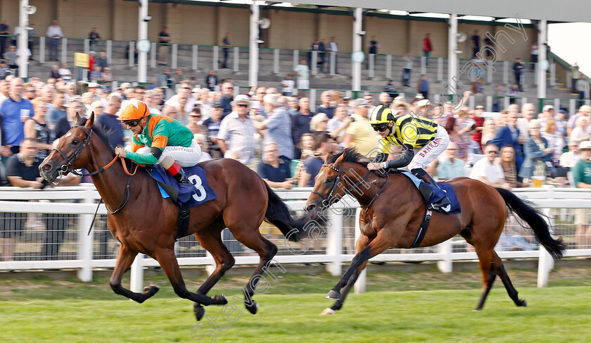 Lord-Of-Biscay-0005 
 LORD OF BISCAY (Andrea Atzeni) wins The EBF Future Stayers Maiden Stakes
Yarmouth 14 Sep 2022 - Pic Steven Cargill / Racingfotos.com