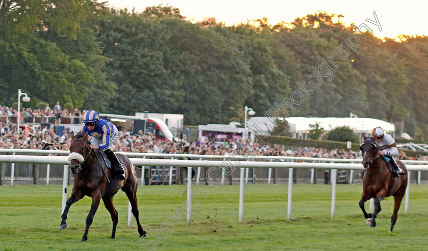 City-Of-Delight-0003 
 CITY OF DELIGHT (Rossa Ryan) wins The Maritime Cargo Services Container Gallop Handicap
Newmarket 9 Aug 2024 - Pic Steven Cargill / Racingfotos.com