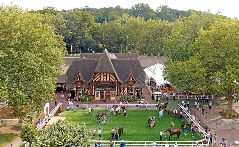 Deauville-0009 
 The winners enclosure and weighing room at Deauville
8 Aug 2020 - Pic Steven Cargill / Racingfotos.com