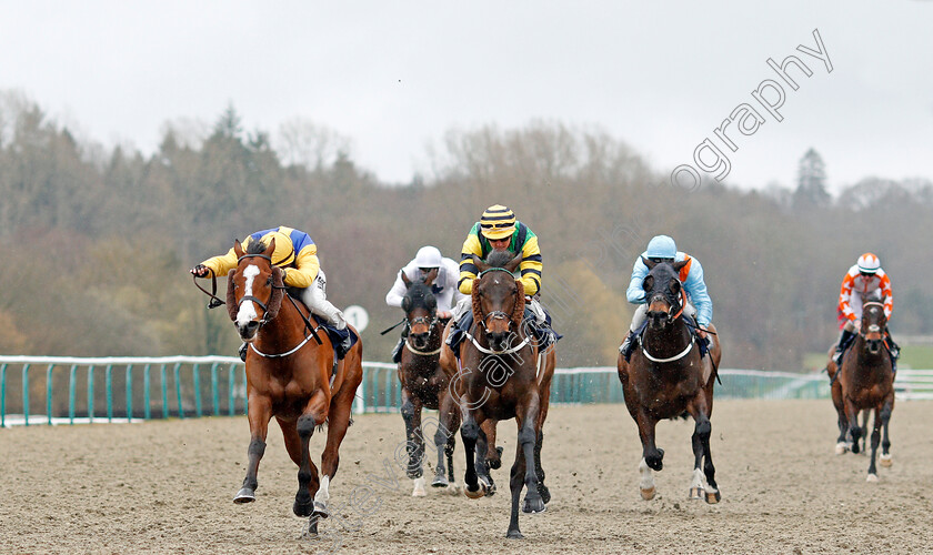 Renardeau-0001 
 RENARDEAU (left, Tom Marquand) beats GIVING GLANCES (centre) in The Betway Handicap
Lingfield 4 Mar 2020 - Pic Steven Cargill / Racingfotos.com