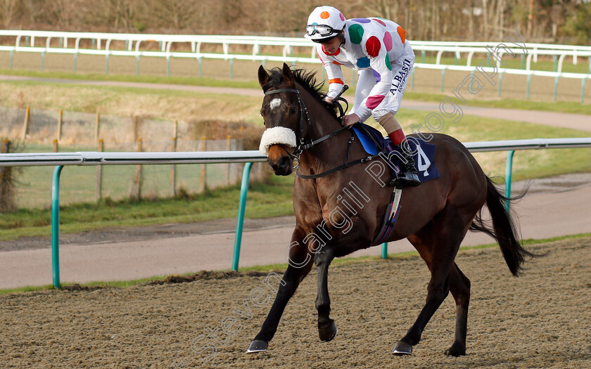 Weloof-0001 
 WELOOF (Adam Kirby) winner of The sunracing.co.uk Handicap
Lingfield 18 Jan 2019 - Pic Steven Cargill / Racingfotos.com