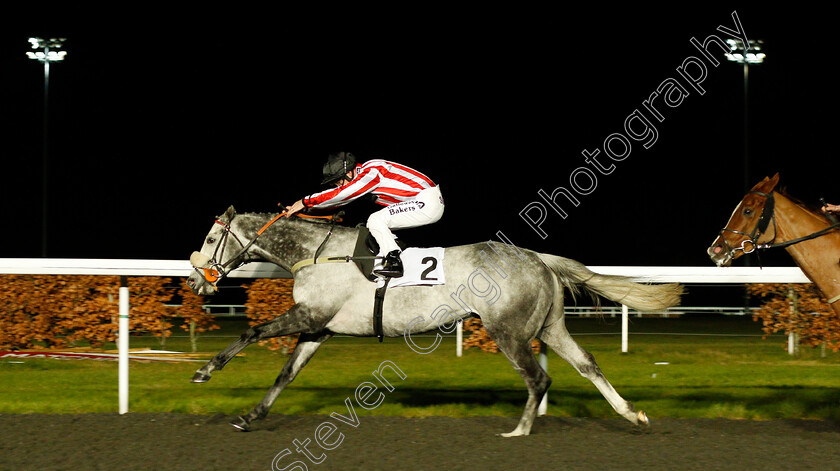 Sunblazer-0004 
 SUNBLAZER (Richard Kingscote) wins The Download The Matchbook App Handicap Kempton 13 Dec 2017 - Pic Steven Cargill / Racingfotos.com