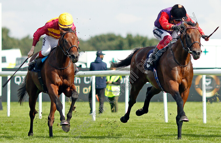 Bayside-Boy-0005 
 BAYSIDE BOY (left, David Egan) beats REACH FOR THE MOON (right) in The Champagne Stakes
Doncaster 11 Sep 2021 - Pic Steven Cargill / Racingfotos.com