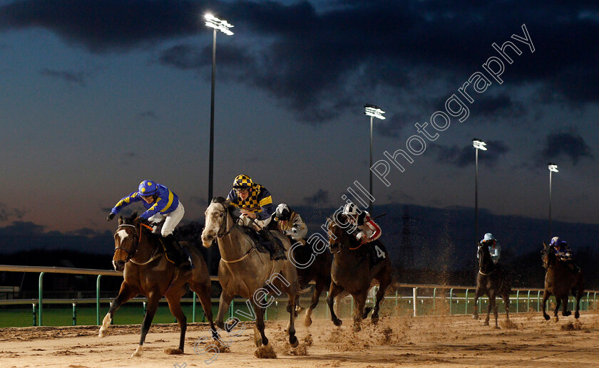 Bond-Angel-0002 
 BOND ANGEL (right, Clifford Lee) beats ELIXSOFT (left) in The Bombardier March To Your Own Drum Handicap
Southwell 15 Jan 2020 - Pic Steven Cargill / Racingfotos.com