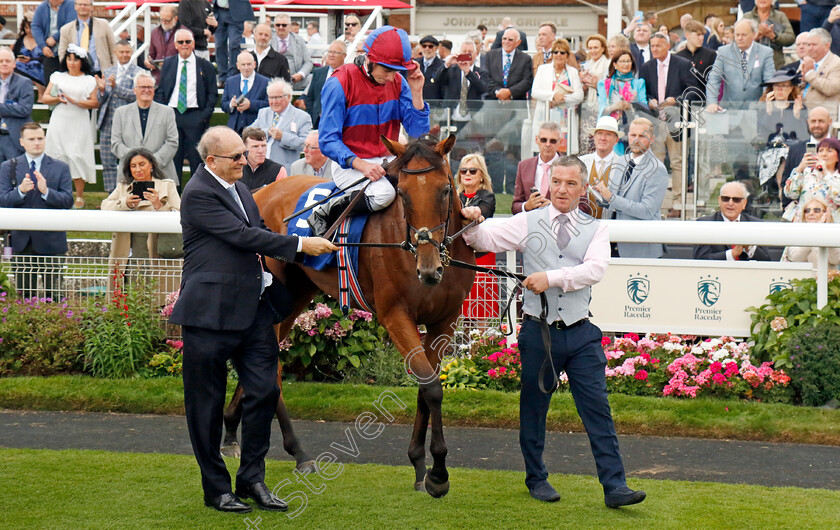 Content-0010 
 CONTENT (Ryan Moore) winner of The Pertemps Network Yorkshire Oaks
York 22 Aug 2024 - Pic Steven Cargill / Racingfotos.com