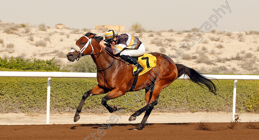 Shamaal-Nibras-0005 
 SHAMAAL NIBRAS (Pat Dobbs) wins The Jebel Ali Mile Jebel Ali 26 Jan 2018 - Pic Steven Cargill