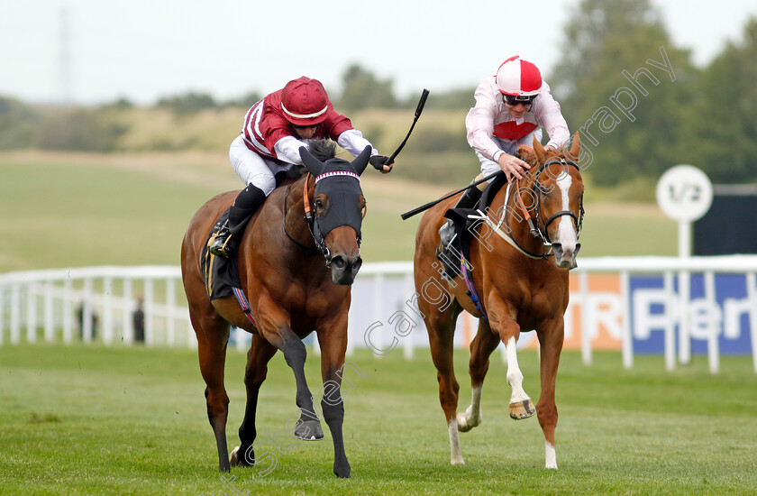 Naomi-Lapaglia-0001 
 NAOMI LAPAGLIA (left, Greg Cheyne) beats IN THESE SHOES (right) in The Bedford Lodge Hotel & Spa Fillies Handicap
Newmarket 15 Jul 2023 - Pic Steven Cargill / Racingfotos.com