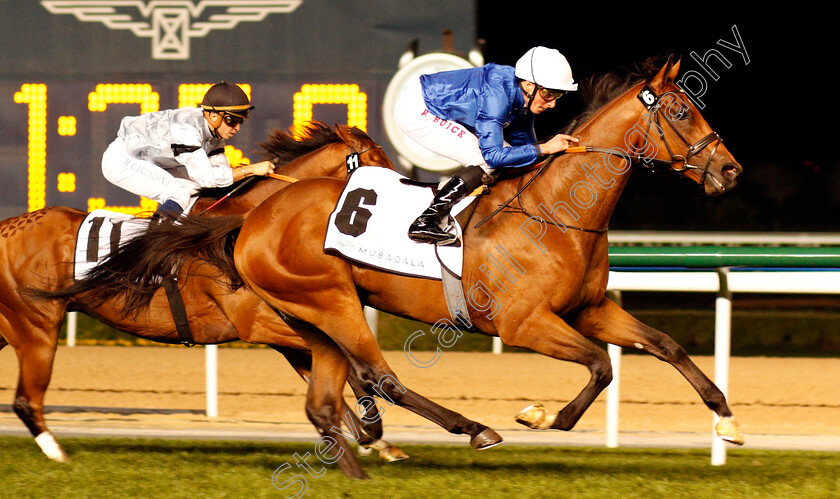 Salsabeel-0003 
 SALSABEEL (William Buick) wins The Global Foundries Semi Conductor Trophy Handicap Meydan 18 Jan 2018 - Pic Steven Cargill / Racingfotos.com