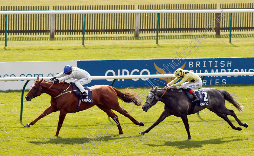 Communique-0002 
 COMMUNIQUE (Silvestre De Sousa) beats DEFOE (right) in The Jockey Club Stakes
Newmarket 4 May 2019 - Pic Steven Cargill / Racingfotos.com