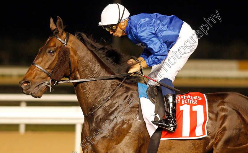 Loxley-0001 
 LOXLEY (Mickael Barzalona) before winning The Dubai City Of Gold
Meydan 7 Mar 2020 - Pic Steven Cargill / Racingfotos.com