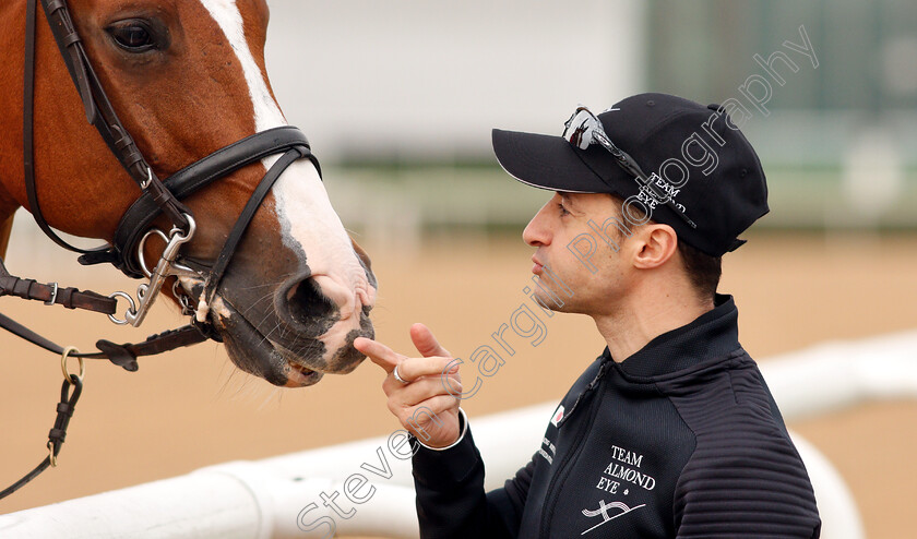 Christophe-Lemaire-0003 
 CHRISTOPHE LEMAIRE gets friendly with a track pony
Meydan 27 Mar 2019 - Pic Steven Cargill / Racingfotos.com