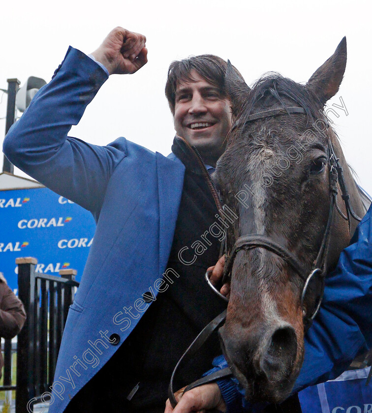 Potters-Corner-0014 
 POTTERS CORNER with trainer Christian Williams after The Coral Welsh Grand National
Chepstow 27 Dec 2019 - Pic Steven Cargill / Racingfotos.com