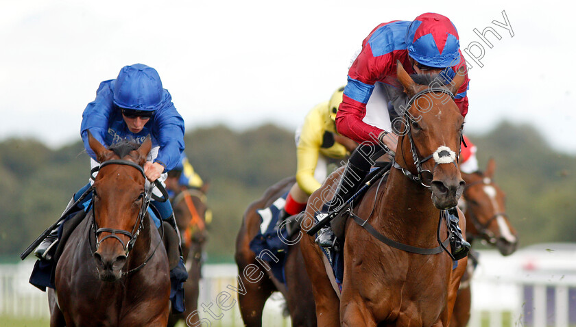 Powerful-Breeze-0006 
 POWERFUL BREEZE (right, James Doyle) beats ALPEN ROSE (left) in The William Hill May Hill Stakes
Doncaster 12 Sep 2019 - Pic Steven Cargill / Racingfotos.com