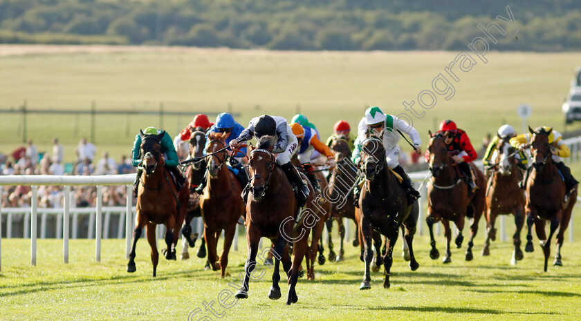 Righthere-Rightnow-0009 
 RIGHTHERE RIGHTNOW (Robert Havlin) wins The Maritime Cargo Services Road Haulage Hustle EBF Newcomers Maiden Stakes
Newmarket 9 Aug 2024 - Pic Steven Cargill / Racingfotos.com