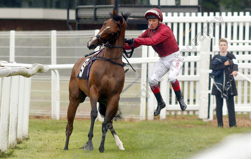 To-The-Moon-and-Frankie-Dettori-0002 
 FRANKIE DETTORI is unseated from TO THE MOON before the 2nd race
Newbury 13 Jun 2019 - Pic Steven Cargill / Racingfotos.com