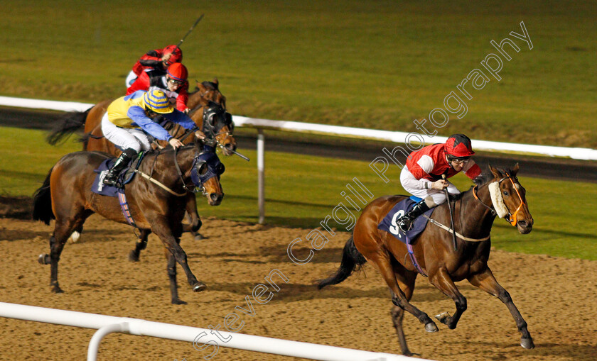 Necoleta-0001 
 NECOLETA (Liam Keniry) wins The Betway Live Casino Handicap
Wolverhampton 19 Dec 2019 - Pic Steven Cargill / Racingfotos.com