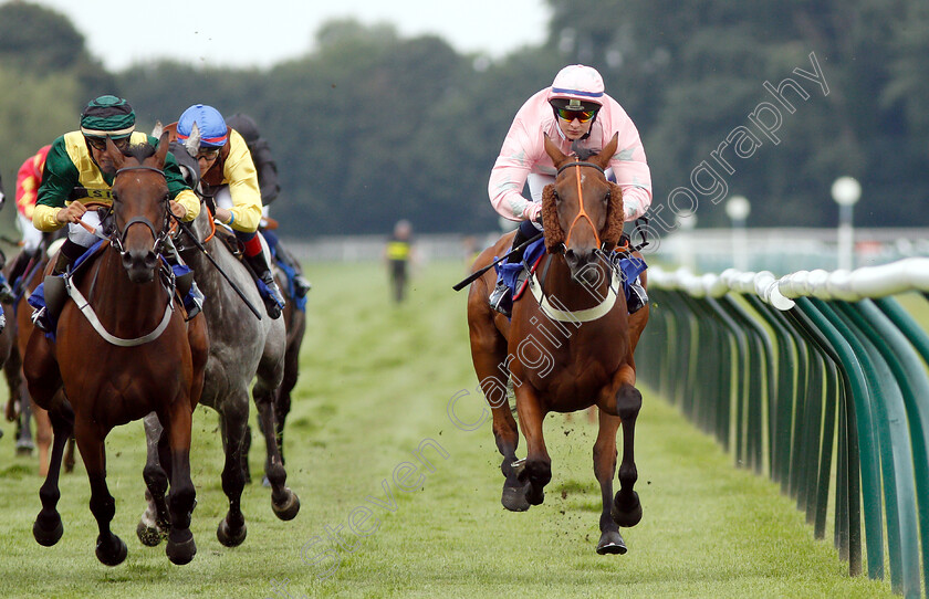 Destinys-Rock-0003 
 DESTINYS ROCK (right, Cieren Fallon) beats APACHE BLAZE (left) in The Mansionbet Training Series Apprentice Handicap
Nottingham 16 Jul 2019 - Pic Steven Cargill / Racingfotos.com