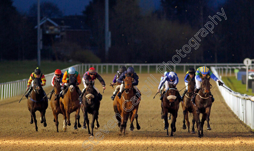 Tommytwohoots-0001 
 TOMMYTWOHOOTS (right, Jonathan Fisher) wins The Read Ross O'Sullivan On Betway Insider Handicap Div2
Wolverhampton 11 Mar 2022 - Pic Steven Cargill / Racingfotos.com