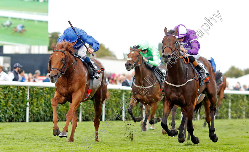 New-Kingdom-0004 
 NEW KINGDOM (left, William Buick) beats DIRTYOLDTOWN (right) in The Cazoo Handicap
Doncaster 8 Sep 2022 - Pic Steven Cargill / Racingfotos.com