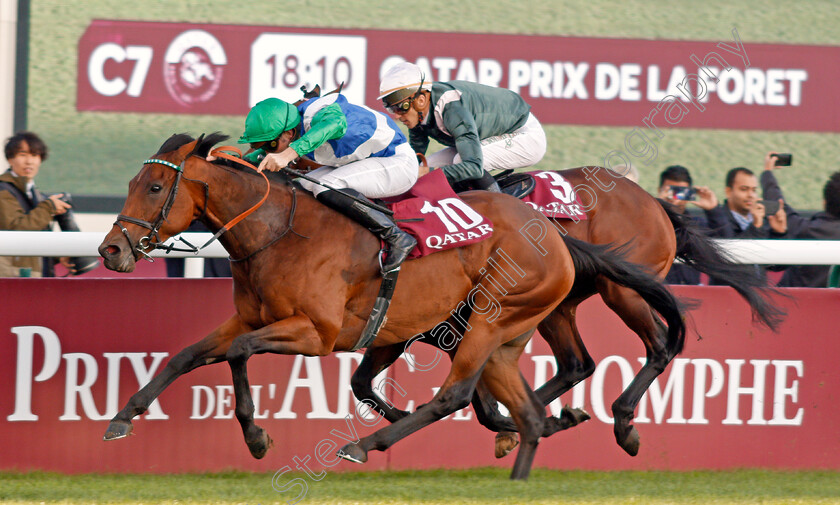 One-Master-0004 
 ONE MASTER (P C Boudot) wins The Qatar Prix de la Foret
Longchamp 6 Oct 2019 - Pic Steven Cargill / Racingfotos.com