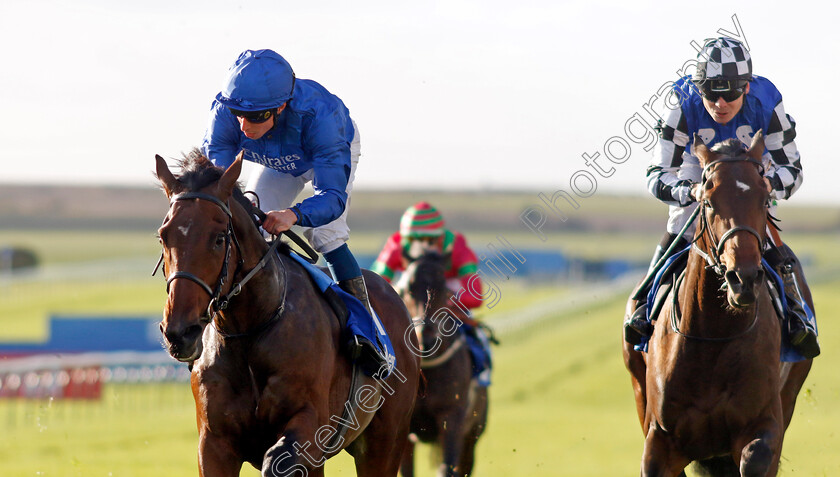 Desert-Order-0002 
 DESERT ORDER (William Buick) wins The Too Darn Hot Nursery
Newmarket 8 Oct 2022 - Pic Steven Cargill / Racingfotos.com