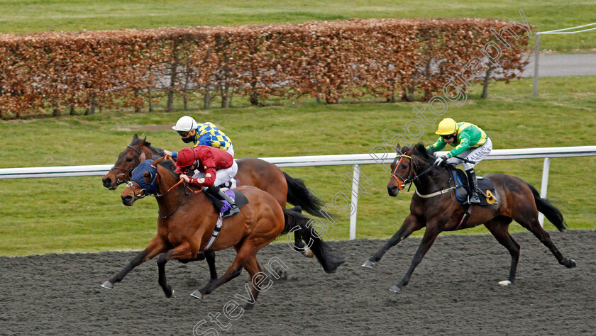 French-Minstrel-0002 
 FRENCH MINSTREL (Martin Harley) beats DEVIZES (farside) and FORESEE (right) in The Play Ladbrokes 1-2-Free On Football Handicap Div2
Kempton 27 mar 2021 - Pic Steven Cargill / Racingfotos.com