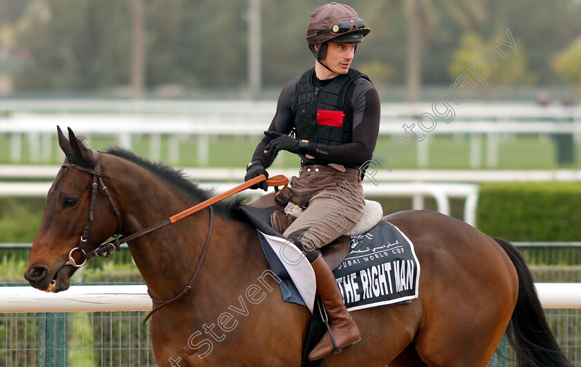 The-Right-Man-0001 
 THE RIGHT MAN training for the Al Quoz Sprint
Meydan 27 Mar 2019 - Pic Steven Cargill / Racingfotos.com