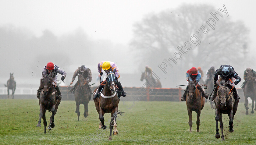 Jenkins-0003 
 JENKINS (centre, James Bowen) beats BURBANK (left) and AIR FORCE ONE (right) in The Ascot Spring Garden Show Holloway's Handicap Hurdle Ascot 20 Jan 2018 - Pic Steven Cargill / Racingfotos.com