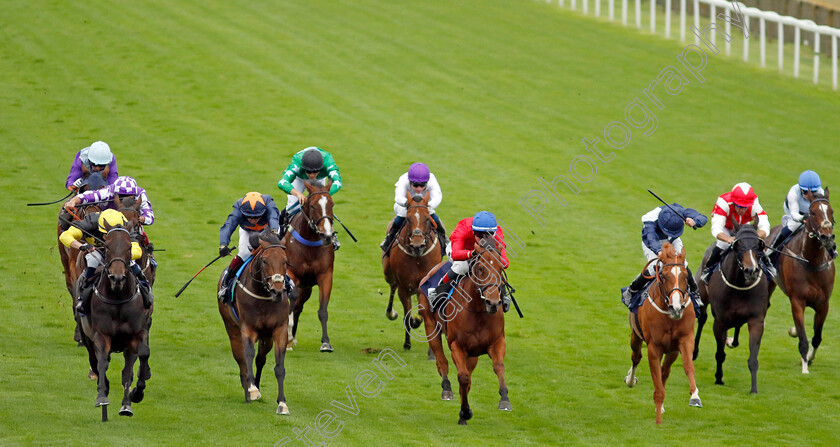 Alcazan-0005 
 ALCAZAN (left, William Carson) beats DEMI POINTE (centre) and KATEY KONTENT (right) in The Moulton Nurseries Fillies Handicap
Yarmouth 19 Sep 2023 - Pic Steven Cargill / Racingfotos.com