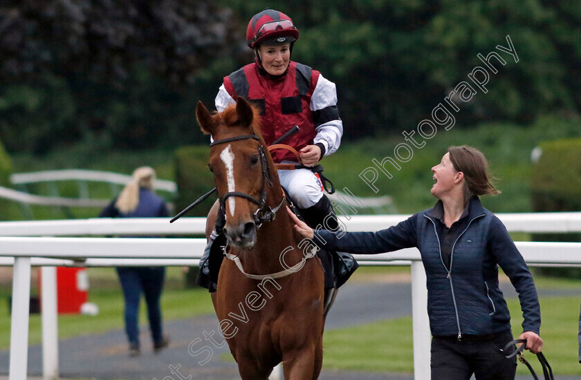 Pound-Off-You-0005 
 POUND OFF YOU (Joanna Mason) winner of The Visit racingtv.com Handicap
Nottingham 30 May 2023 - Pic Steven Cargill / Racingfotos.com