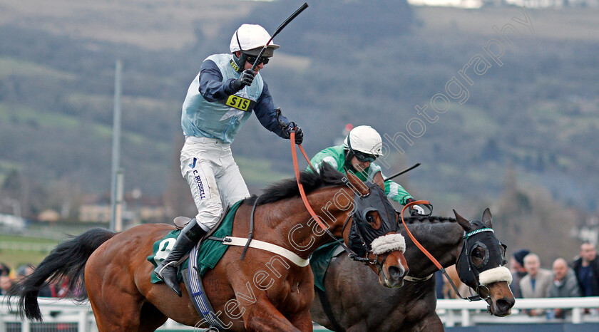 Missed-Approach-0005 
 MISSED APPROACH (left, Noel McParlan) beats MALL DINI (right) in The Fulke Walwyn Kim Muir Challenge Cup Amateur Riders Handicap Chase Cheltenham 15 Mar 2018 - Pic Steven Cargill / Racingfotos.com