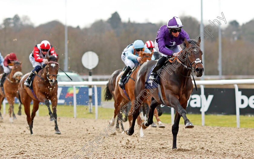 Dayman-0003 
 DAYMAN (Rossa Ryan) wins The Mansionbet Beaten By A Head Novice Stakes
Wolverhampton 12 Mar 2022 - Pic Steven Cargill / Racingfotos.com