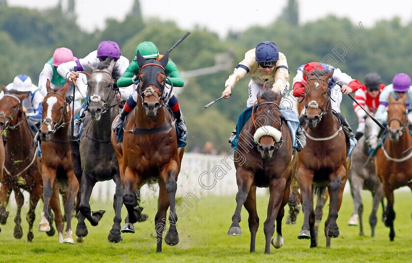 Quinault-0004 
 QUINAULT (centre, Connor Planas) beats WASHINGTON HEIGHTS (right) in The Oakmere Homes Supporting Macmillan Sprint Handicap
York 17 Jun 2023 - Pic Steven Cargill / Racingfotos.com