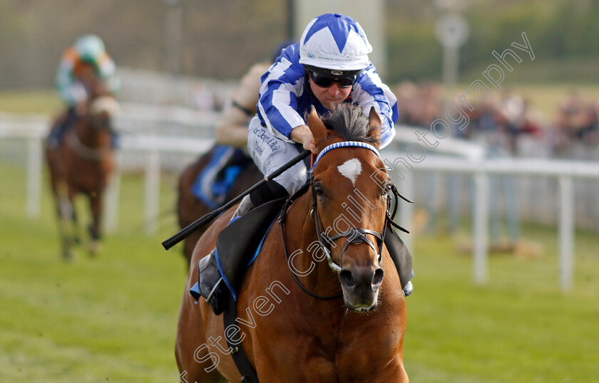 Kitsune-Power-0009 
 KITSUNE POWER (Ray Dawson) wins The Caffrey's Irish Ale Handicap
Leicester 23 Apr 2022 - Pic Steven Cargill / Racingfotos.com