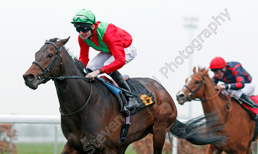 Nordic-Passage-0009 
 NORDIC PASSAGE (Robert Havlin) wins The Bet At racinguk.com Novice Median Auction Stakes Div2 Kempton 11 Apr 2018 - Pic Steven Cargill / Racingfotos.com