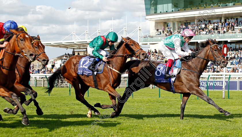 Coppice-0001 
 COPPICE (right, Frankie Dettori) beats TARAWA (centre) in The Al Basti Equiworld Dubai British EBF Rosemary Stakes
Newmarket 29 Sep 2023 - Pic Steven Cargill / Racingfotos.com