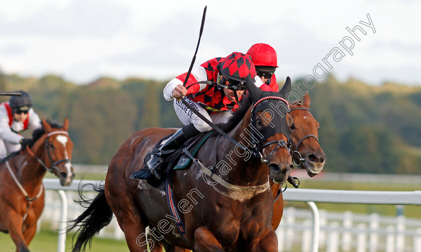 Breden-0001 
 BREDEN (Robert Winston) wins The South Downs Water Handicap Newbury 22 Sep 2017 - Pic Steven Cargill / Racingfotos.com