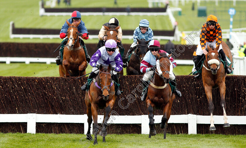 Sam-Cavallaro-0004 
 SAM CAVALLARO (2nd left, Bryan Carver) beats SAFFRON WELLS (2nd right) and WILLEM (right) in The Cheltenham Club Open Hunters Chase
Cheltenham 3 May 2019 - Pic Steven Cargill / Racingfotos.com