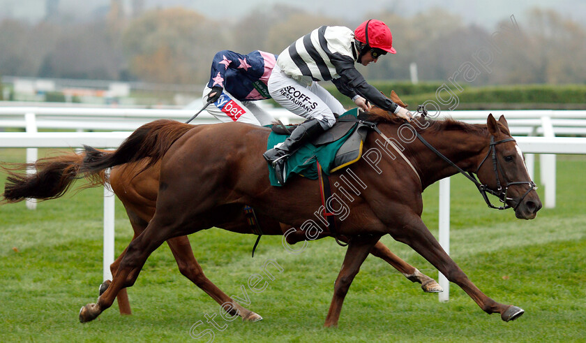 Count-Meribel-0005 
 COUNT MERIBEL (Mark Grant) wins The Steel Plate And Sections Novices Chase
Cheltenham 16 Nov 2018 - Pic Steven Cargill / Racingfotos.com