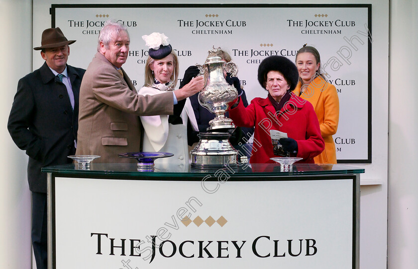 Milan-Native-0008 
 Presentation for The Fulke Walwyn Kim Muir Challenge Cup won by MILAN NATIVE
Cheltenham 12 Mar 2020 - Pic Steven Cargill / Racingfotos.com