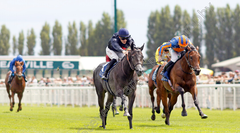 Grey-Man-0005 
 GREY MAN (M Grandin) beats MYTHOLOGY (right) in The Prix Francois Boutin
Deauville 13 Aug 2023 - Pic Steven Cargill / Racingfotos.com