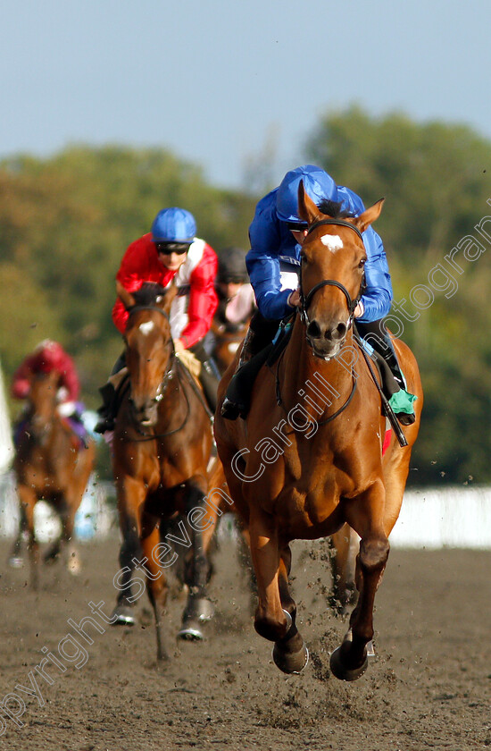 Expressionism-0006 
 EXPRESSIONISM (William Buick) wins The Get Switched On With Matchbook Fillies Novice Stakes
Kempton 7 Aug 2019 - Pic Steven Cargill / Racingfotos.com