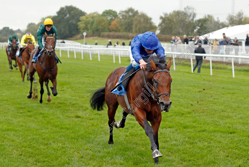 Parlando-0002 
 PARLANDO (William Buick) wins The British EBF Novice Stakes Div2
Leicester 12 Oct 2021 - Pic Steven Cargill / Racingfotos.com