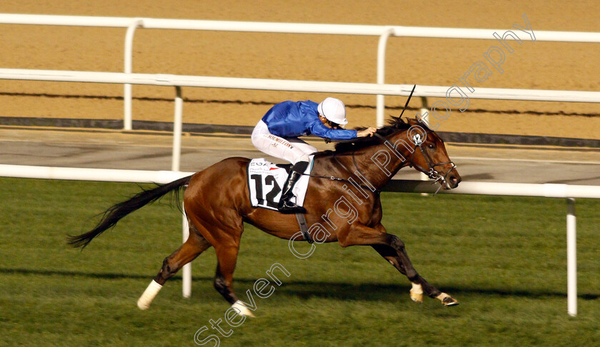 Mountain-Hunter-0003 
 MOUNTAIN HUNTER (Christophe Soumillon) wins The EGA Casthouse Trophy Handicap Meydan 25 Jan 2018 - Pic Steven Cargill / Racingfotos.com